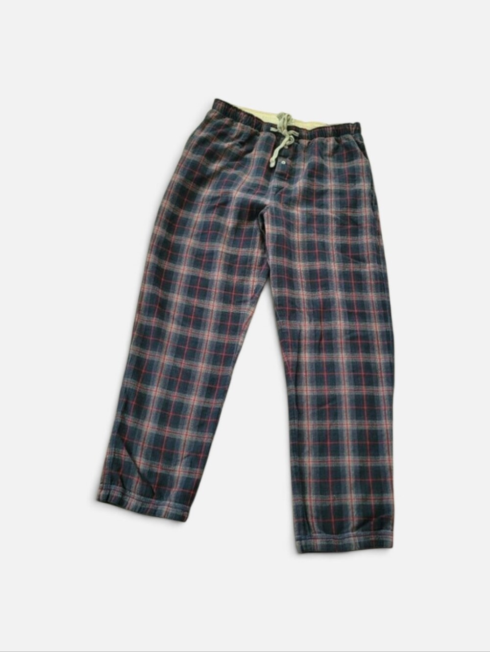 Carbon2Cobalt Mens Cotton Plaid Pajamas Pant Size Medium